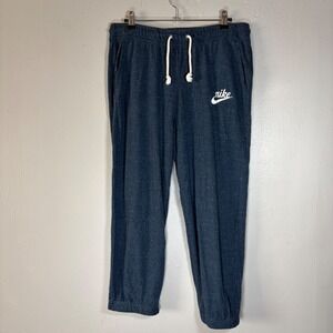 Nike Sportswear Gym Vintage Joggers Navy Blue Heather CJ1824-458 Mens Medium